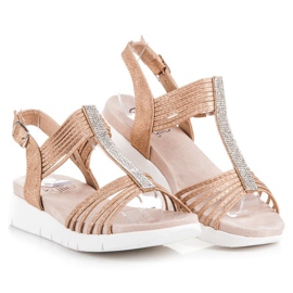 Kylie Sandali Con Cristalli marrone