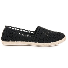 Seastar Espadrillas di pizzo nero
