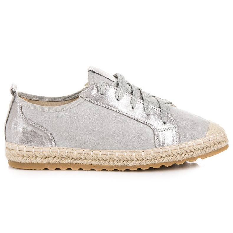Seastar Espadrillas in suede con lacci grigio