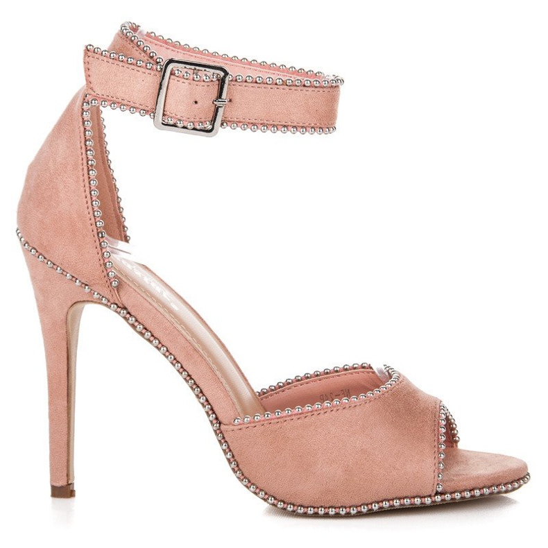 Seastar Sandali in camoscio su tacco alto rosa