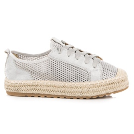 Seastar Espadrillas traforate sulla rilegatura grigio