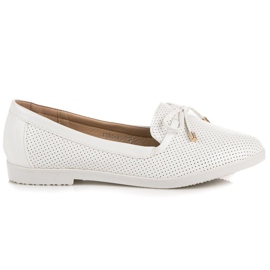 Vices Vizi dei mocassini traforati bianco