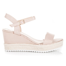 Seastar Sandali espadrillas con zeppa marrone