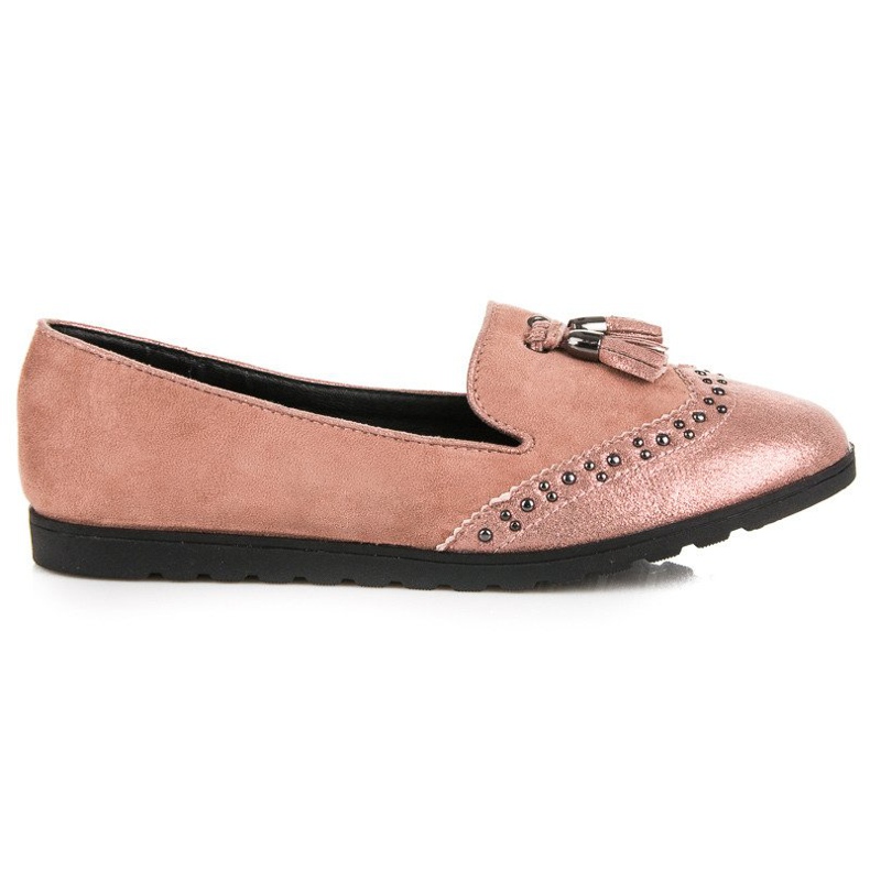 Nio Nio Mocassini alla moda con frange rosa