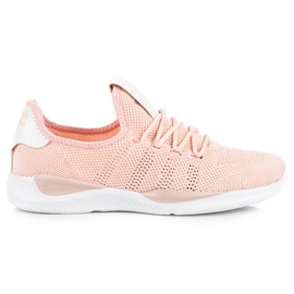 Cipria, scarpe sportive slip-on rosa