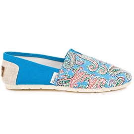 L. Day Espadrillas Con Fantasia Etnica blu