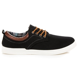 Sneaker da uomo legate nero