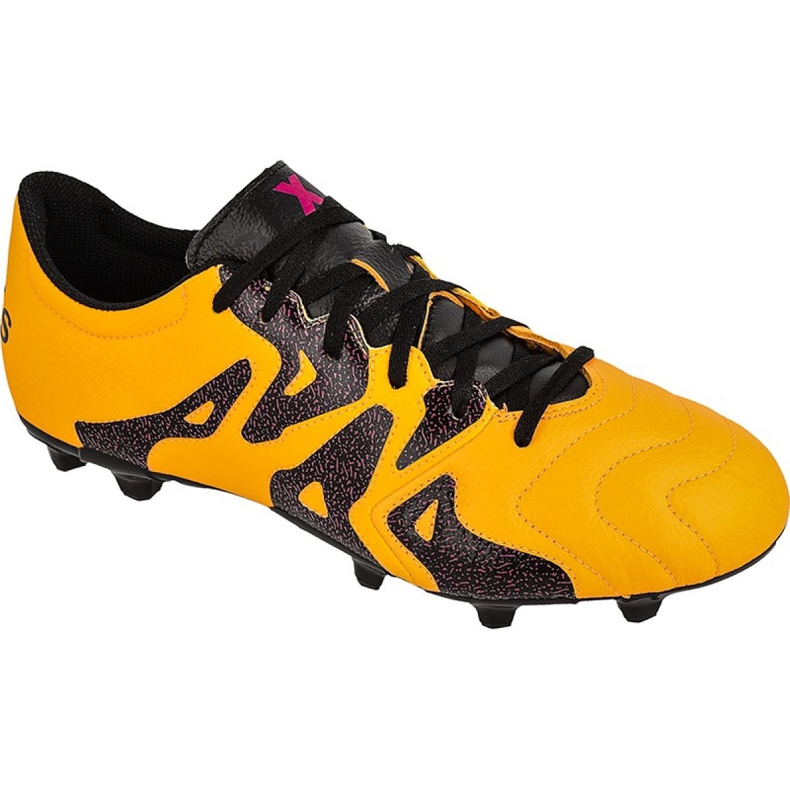 Scarpe da calcio Adidas X 15.3 FG / AG M Leather S74640 arancia arancia