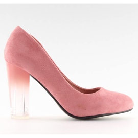 Décolleté con tacco alto rosa ombre 889-6 Rosa