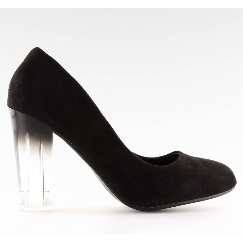 Décolleté con tacco alto ombre nero 889-6 Nero