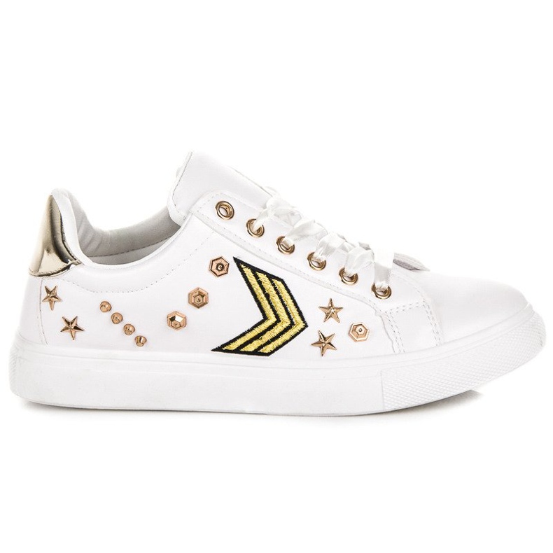 Sneakers militari alla moda bianca