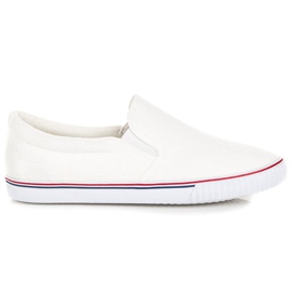 Hasby Slipon di stoffa bianca