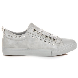 Sneakers Grigie Con Un Nastro grigio