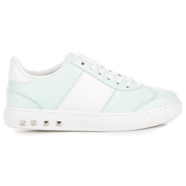 Sport Sneakers in pelle scamosciata bianco verde