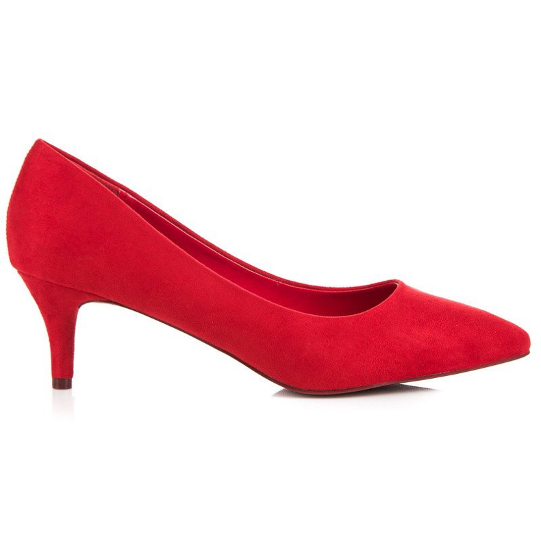 Tacchi in camoscio rosso
