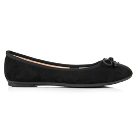 Ch. Creation Ballerine in camoscio nero