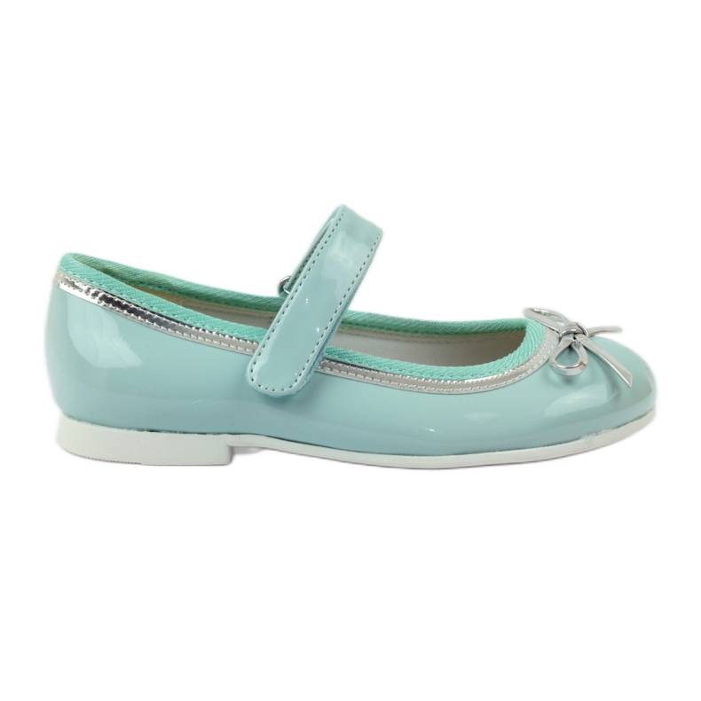American Club Ballerine décolleté con fiocco americano verde