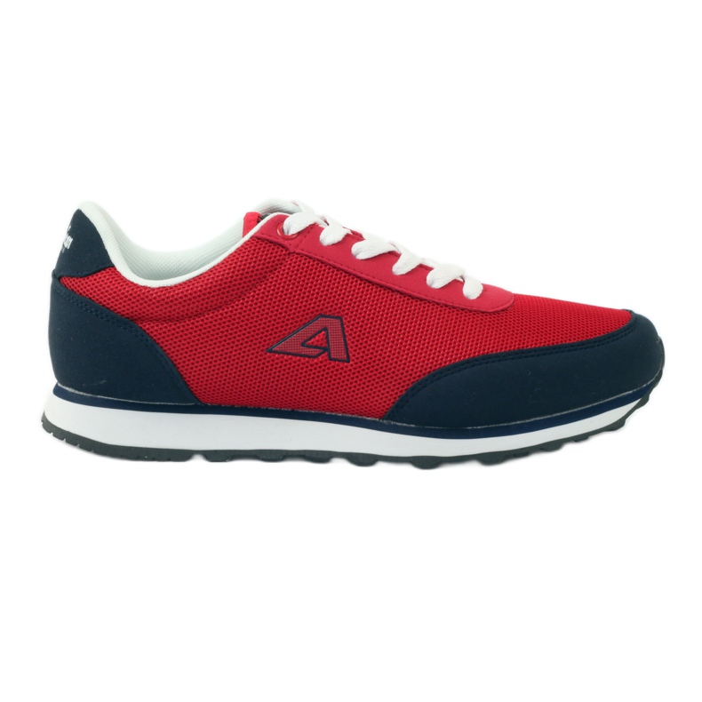 American Club Scarpe sportive americane legate in rosso blu navy