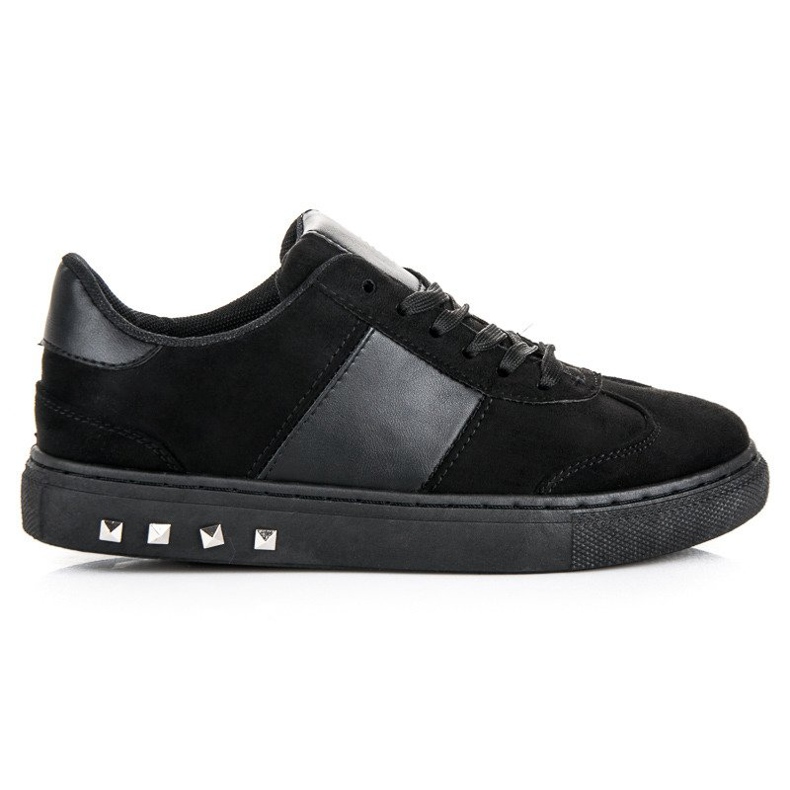 Sport Sneakers in pelle scamosciata nero