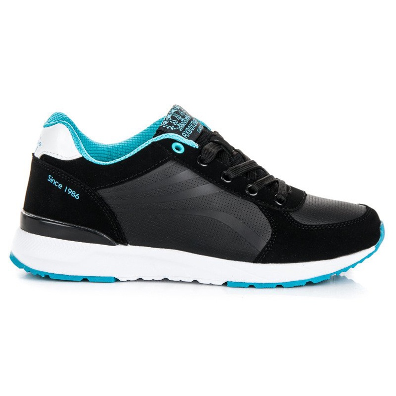 Ax Boxing Sneakers nere allacciate nero blu