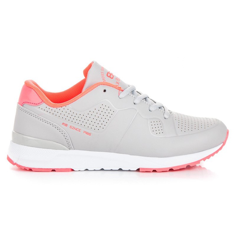 Ax Boxing Scarpe sportive grigie da donna arancia grigio rosa