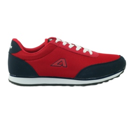 American Club Scarpe sportive allacciate da uomo di colore rosso americano blu navy