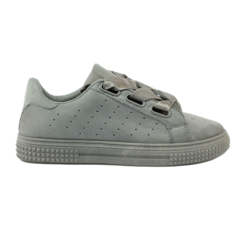 McKey Creepers Sports Scarpe legate con un nastro grigio
