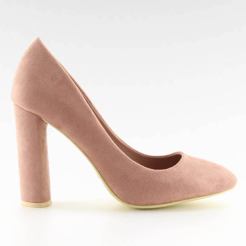 Décolleté con tacco rosa B-18 rosa
