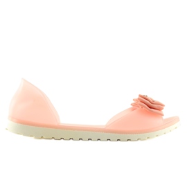 Ballerine open toe meliski beige S1 nude rosa