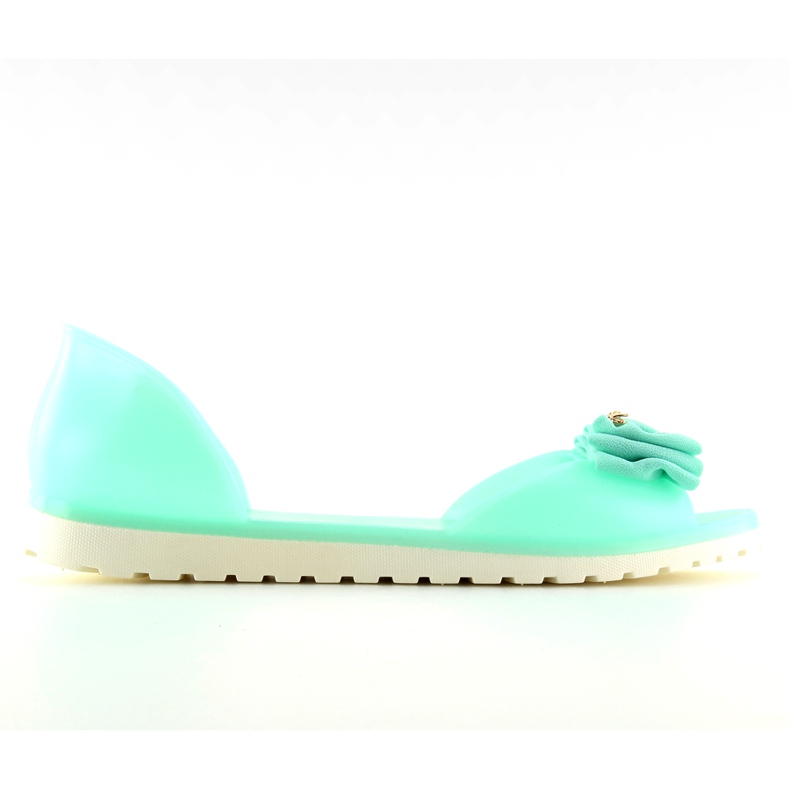 Ballerine open toe meliski S1 menta verde