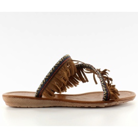 Infradito stile indiano k1626302 Camel marrone