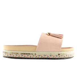 Ciabatte rosa da donna LS-93 rosa