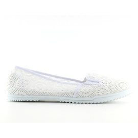 Slipons in pizzo bianco MN70 bianco