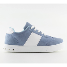 Scarpe sportive da donna blu denim blu bianco