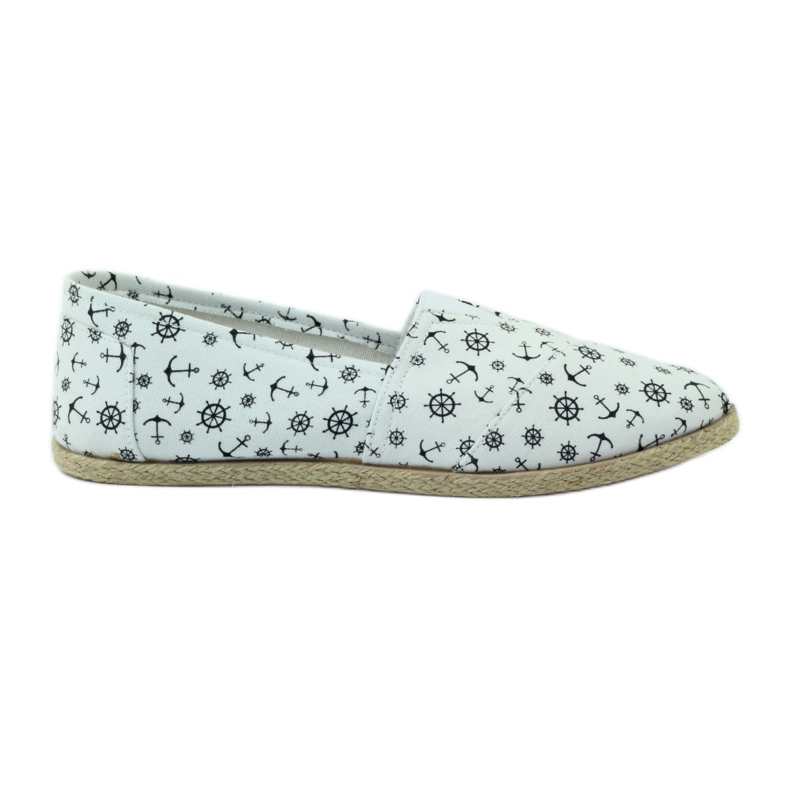 McKey Espadrillas ballerine con fantasia bianca nero