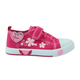 American Club Sneakers cuore americano con sottopiede in pelle rosa