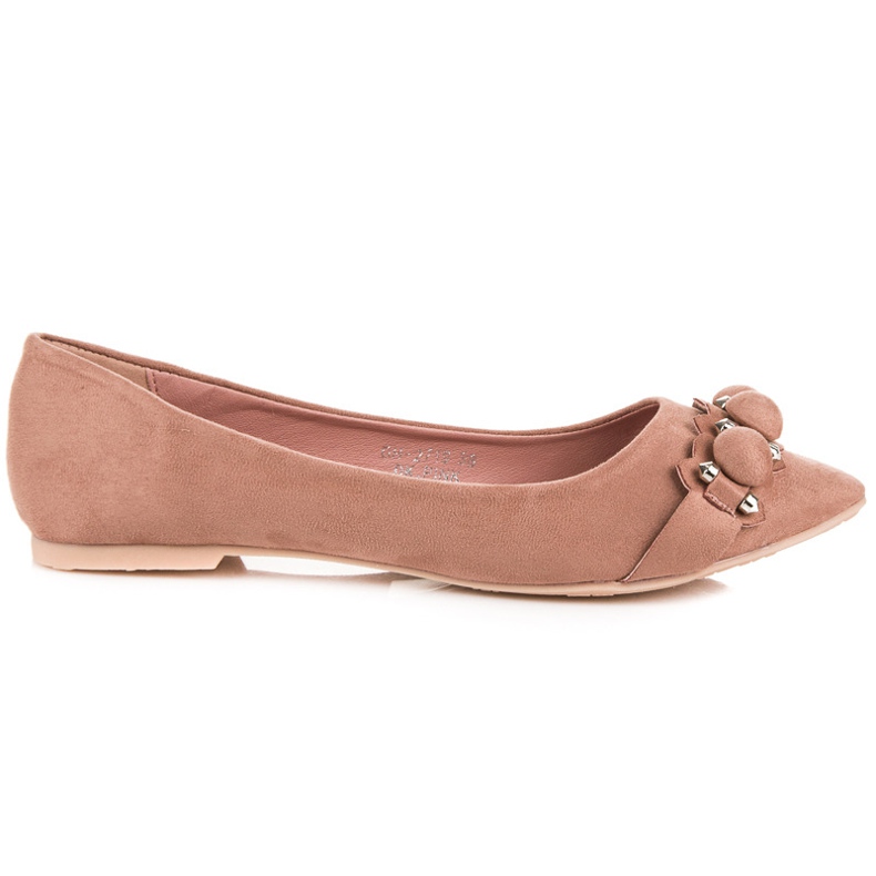 Ideal Shoes Ballerine rosa alla moda