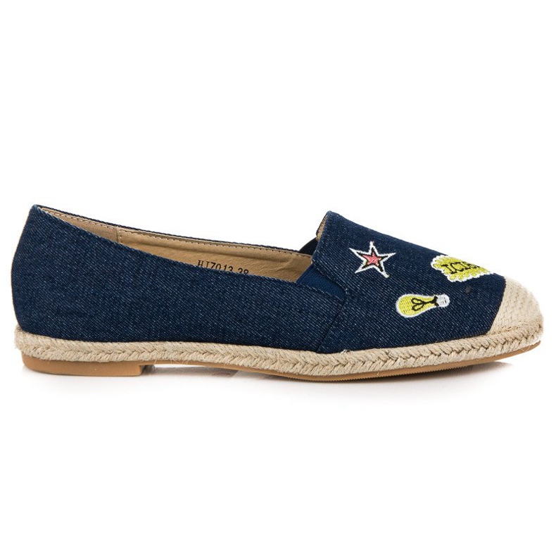 Sweet Shoes Espadrillas in denim con toppe blu navy