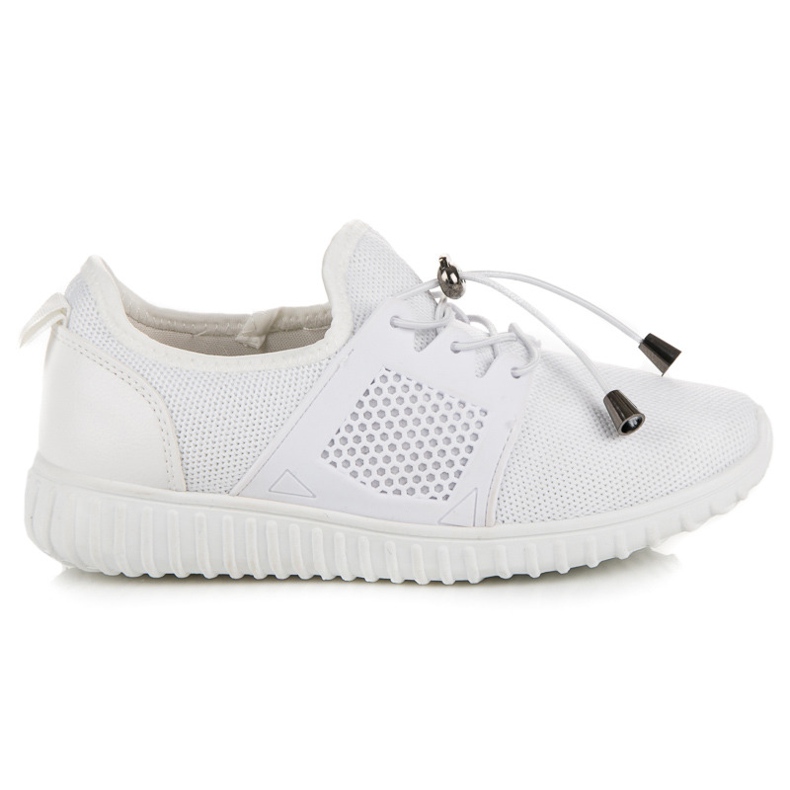 Sneakers bianche con guardolo bianca