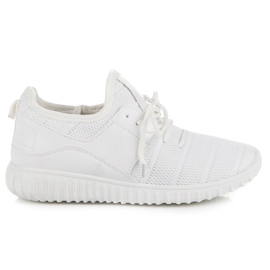 Sneakers bianche senza lacci bianco