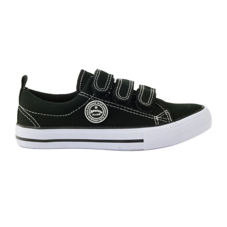 American Club Sneakers nere americane in velcro nero