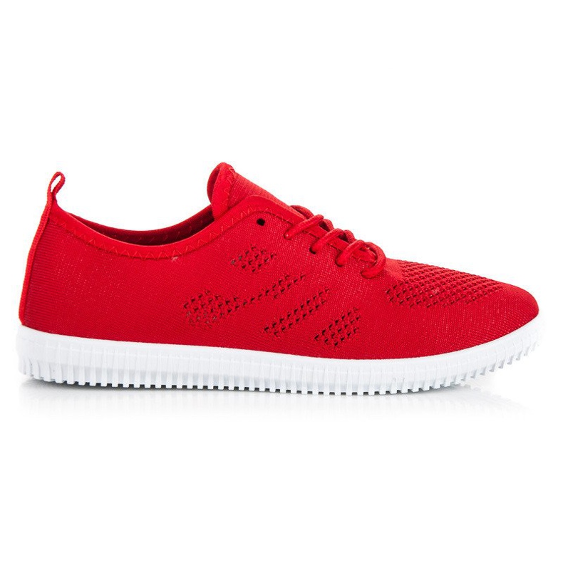 Sneaker in tessuto leggero rosso
