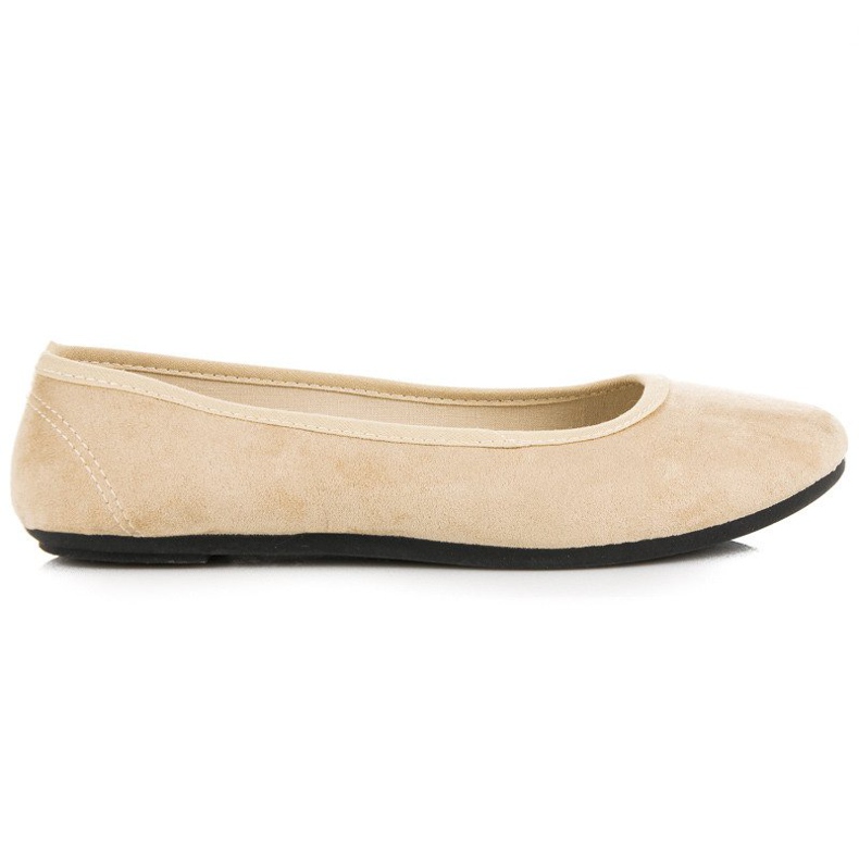 Comode ballerine in suede marrone