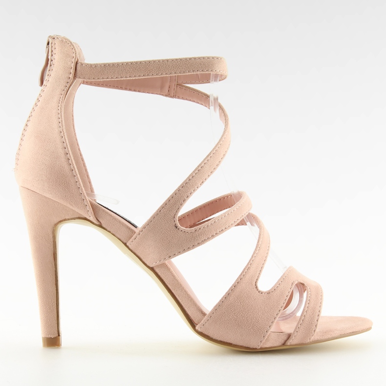 Sandali rosa con tacco 118-15 rosa