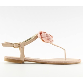 Infradito sandali con rosa T314P rosa