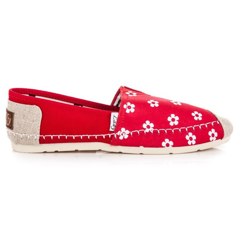 L. Day Espadrillas Rosse In Fiori rosso