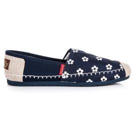 L. Day Espadrillas blu scuro in fiori