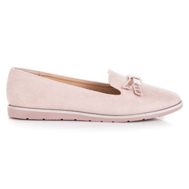 Anesia Paris Mocassini in camoscio rosa