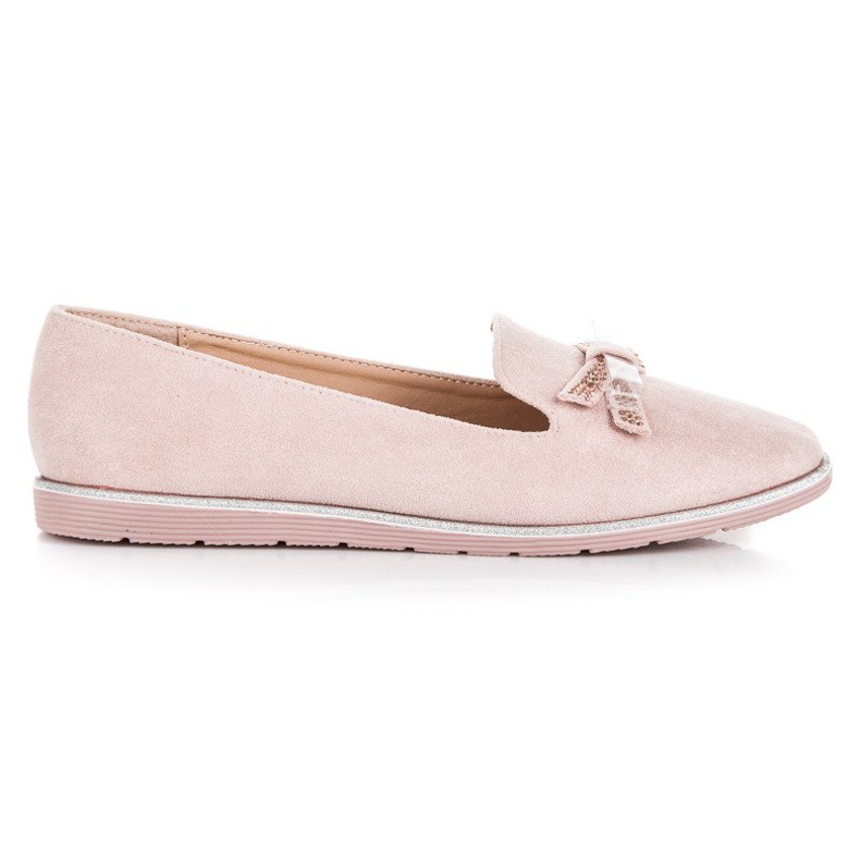 Anesia Paris Mocassini in camoscio rosa