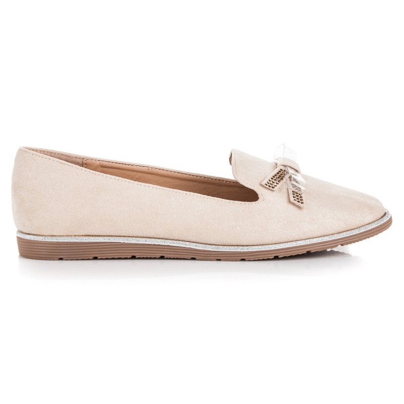 Anesia Paris Mocassini in camoscio beige